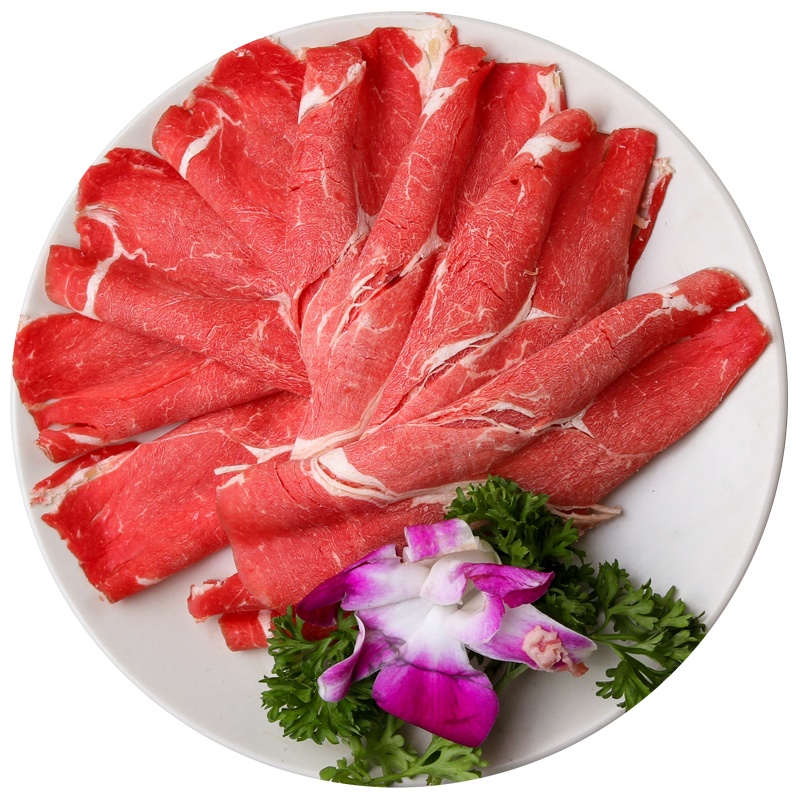 首鲜源 S级原切上脑肥牛片500g/袋 澳大利亚进口 牛肉冷冻生鲜肉类 火锅食材