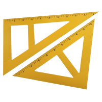 数学教学用具 复合板木质 教学大号三角板教具两把装