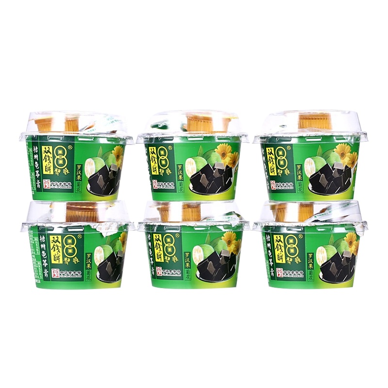 双钱牌 龟苓膏罗汉果菊花200g*6 浓缩型 中华老字号 五谷营养品