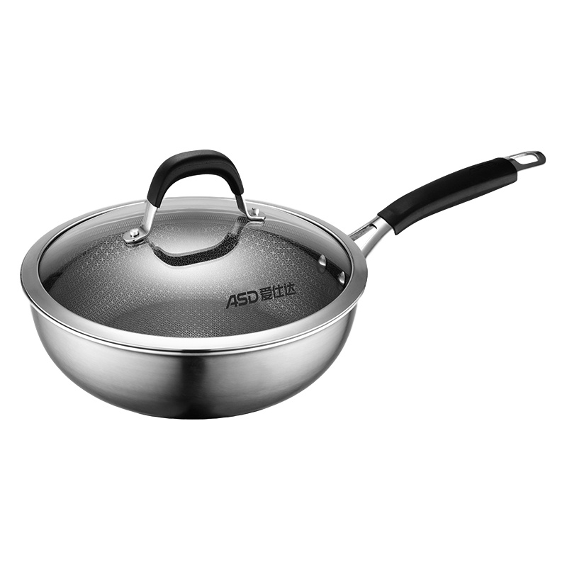 云南爱仕达晶钢甲 304不锈钢煎锅JC26E2Q