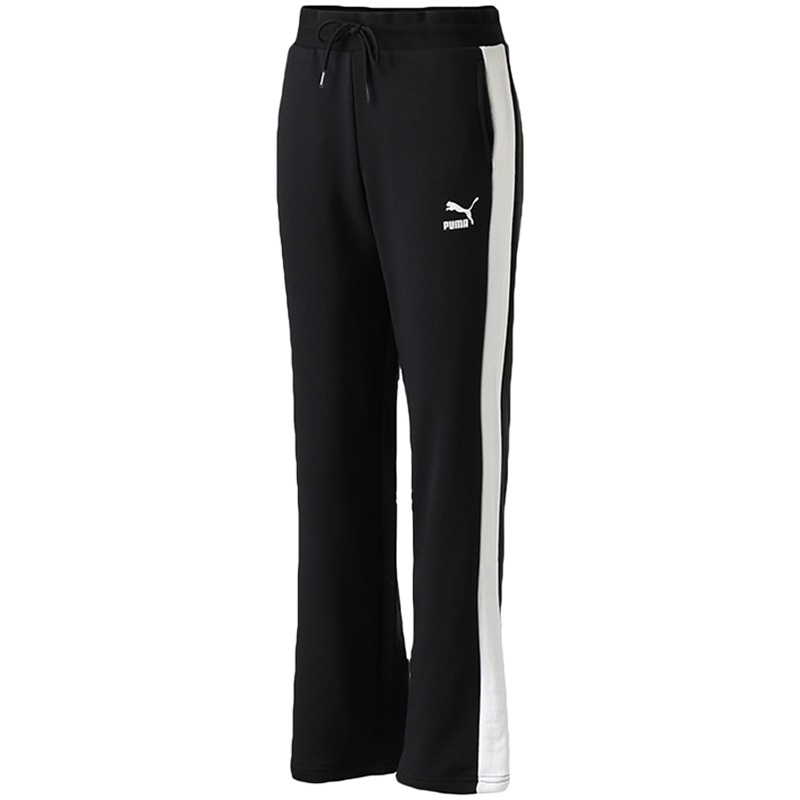 PUMA彪马女裤运动裤修身针织长裤运动裤577616 L 57761651黑色