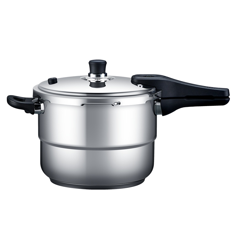 炊大皇304不锈钢单柄压24cm压锅家用蒸煮焖炖燃气电磁炉安全防爆安心炖汤压力锅YL24HZW