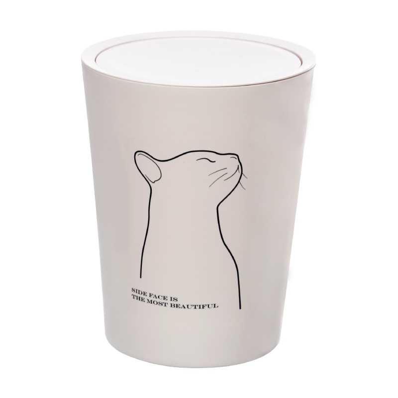 禧天龙家用带盖垃圾桶厨房客厅餐厅创意卫生桶卧室卫生间纸篓大号