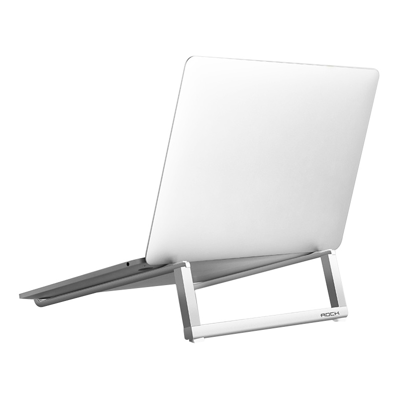洛克(ROCK) 便携式笔记本电脑支架 平板/笔记本金属支架 黑色商务风格