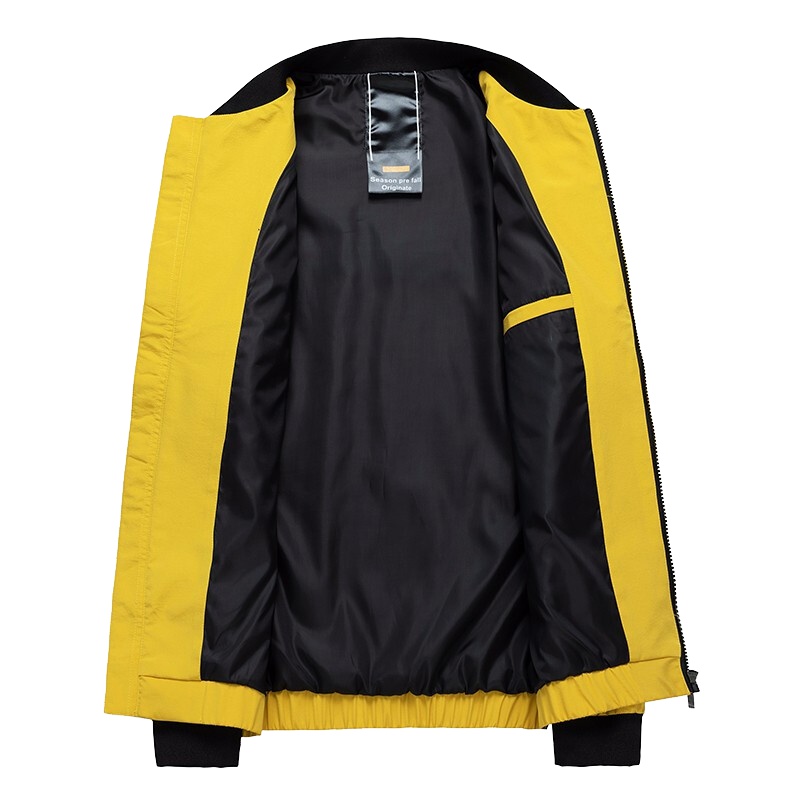 高梵夹克外套男士2019秋季学生短裤工装棒球领机车服修身日韩大口袋设计师潮牌男