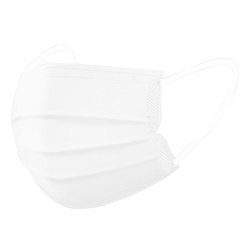 爱丽思女士一次性三层口罩透气薄款白色单独包装40片