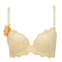 古今3/4薄款插片深V花边聚拢美背文胸罩内衣女 0G221