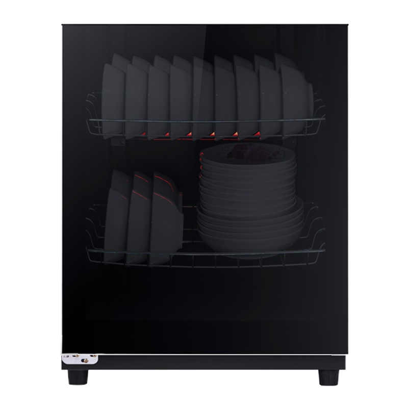 消毒柜立式家用小型迷你台式商用办公室茶杯餐具大容量 高端黑78F二层定制商品(款式参照详情页或第二张主图)