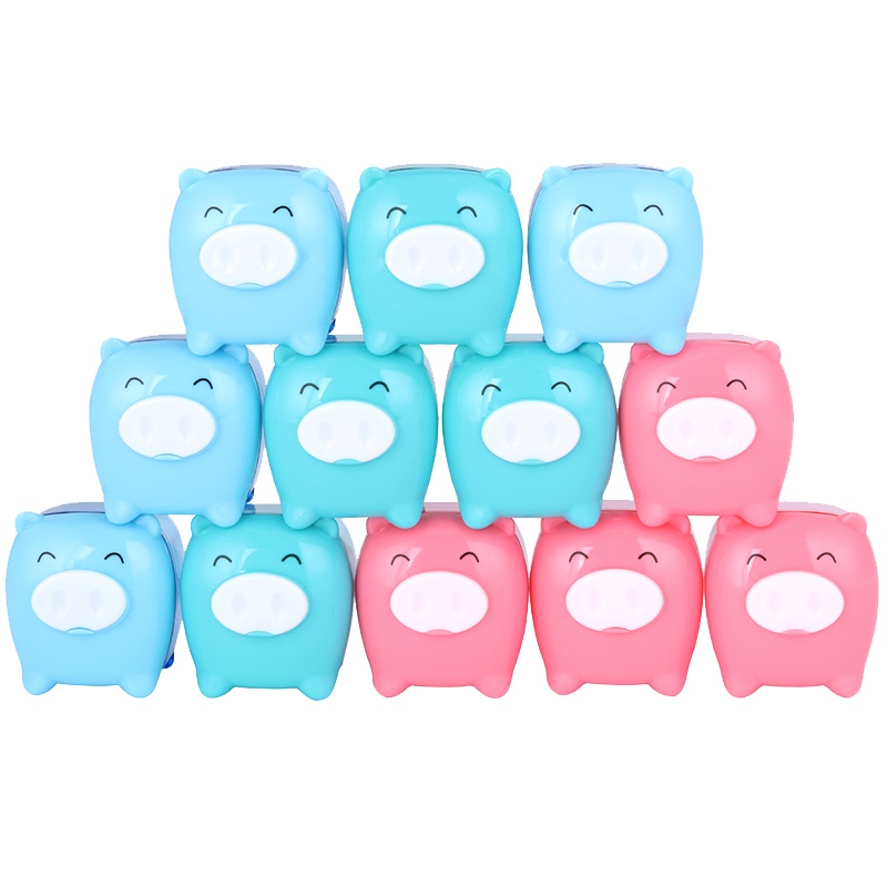 得力deli0557削笔器5个装卷笔刀简约卡通儿童幼儿园迷你铅笔刀学生文具用品学习