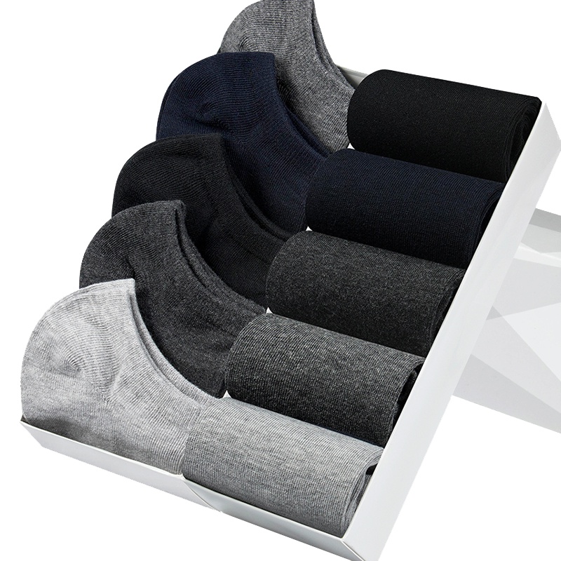 北极绒(Bejirog)棉袜5双装四季男袜女袜吸汗透气船袜运动短袜