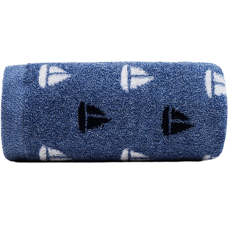 三利 纯棉色织提花毛巾被 居家办公午休四季通用盖毯 大单人160×200cm 绀青织提花-绀青色