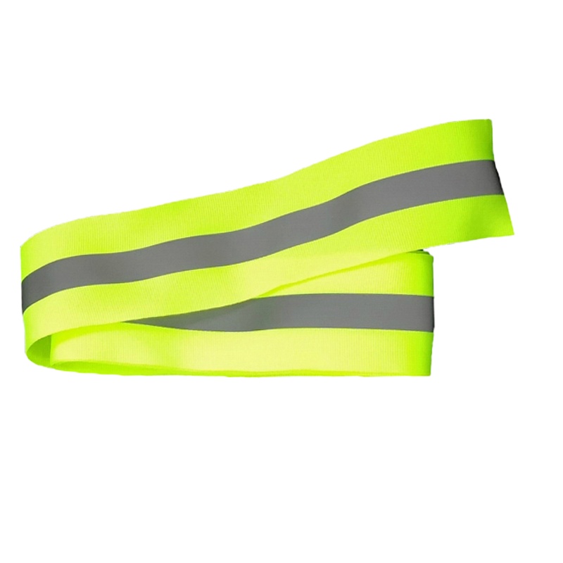 合威 荧光黄反光织带5mm*1.5mm 警示带 HWFGZD01(单位:卷,100米/卷)