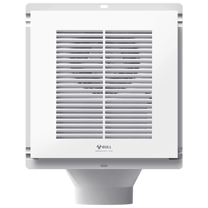 BULL公牛换气扇厨房家用嵌入式集成吊顶卫生间排气扇300*300排风扇换气模块