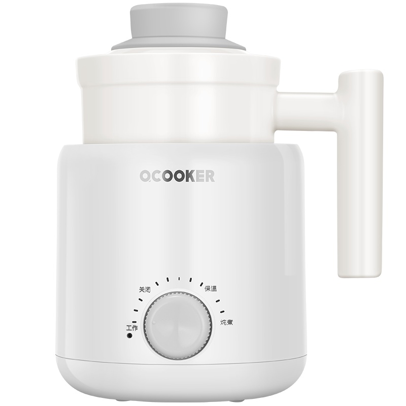 苏宁极物 圈厨 CR-YS06陶瓷养生杯0.6L 白色