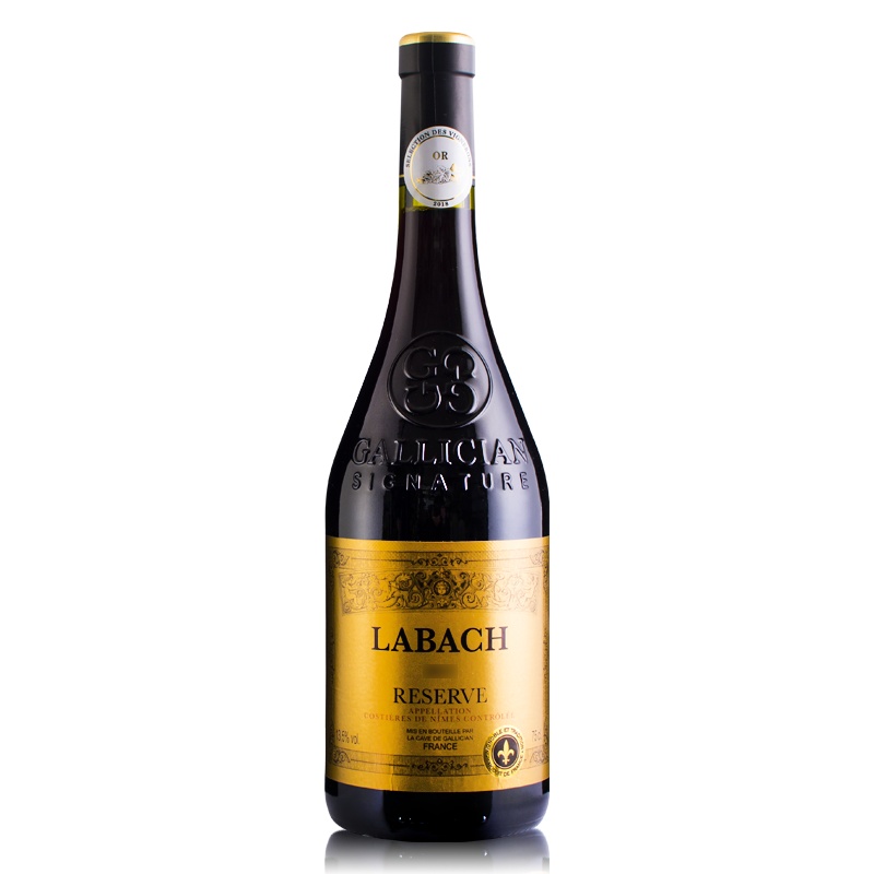 法国进口红酒拉巴赫金系列AOP干红葡萄酒单瓶装750ml原瓶装