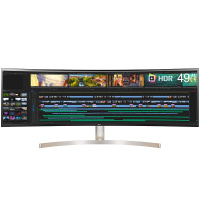 LG 49WL95C-W 49英寸32:9双QHD曲面超宽IPS屏显示器可调节式底座