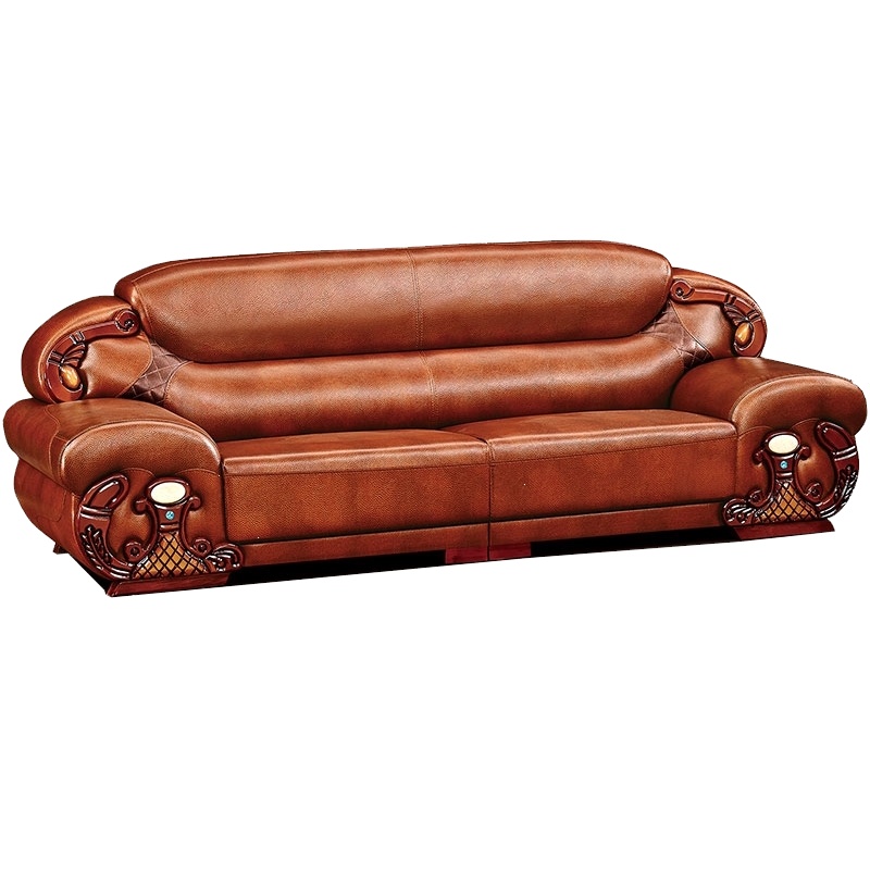 沙发客厅组合阿斯卡利123贵妃欧式三人位厚皮艺小户型到家508