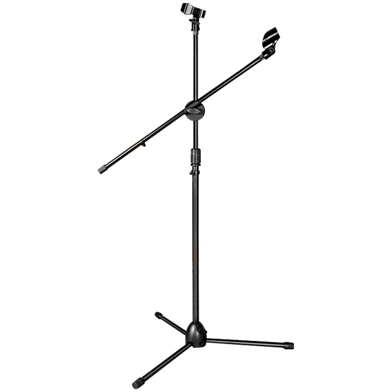 莫森(MOSEN)MS-61P 手机麦克风支架 K歌直播间话筒架 三脚落地可伸缩支架