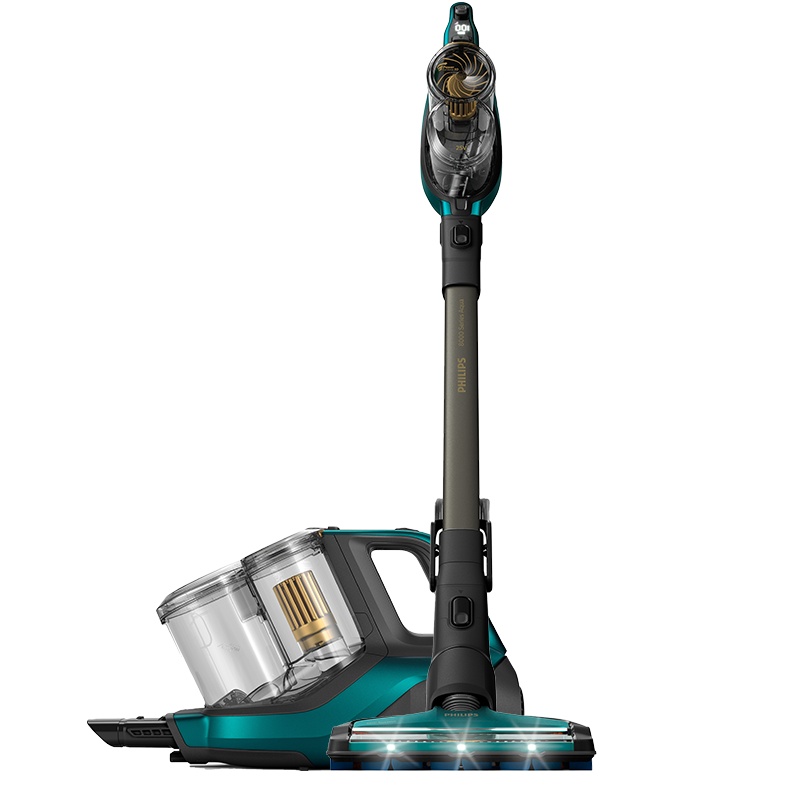 飞利浦(Philips)手持无线真空吸尘器XC8149/81 强劲吸力无线手持两用吸尘器 吸尘湿拖一体干湿三合一除螨除菌