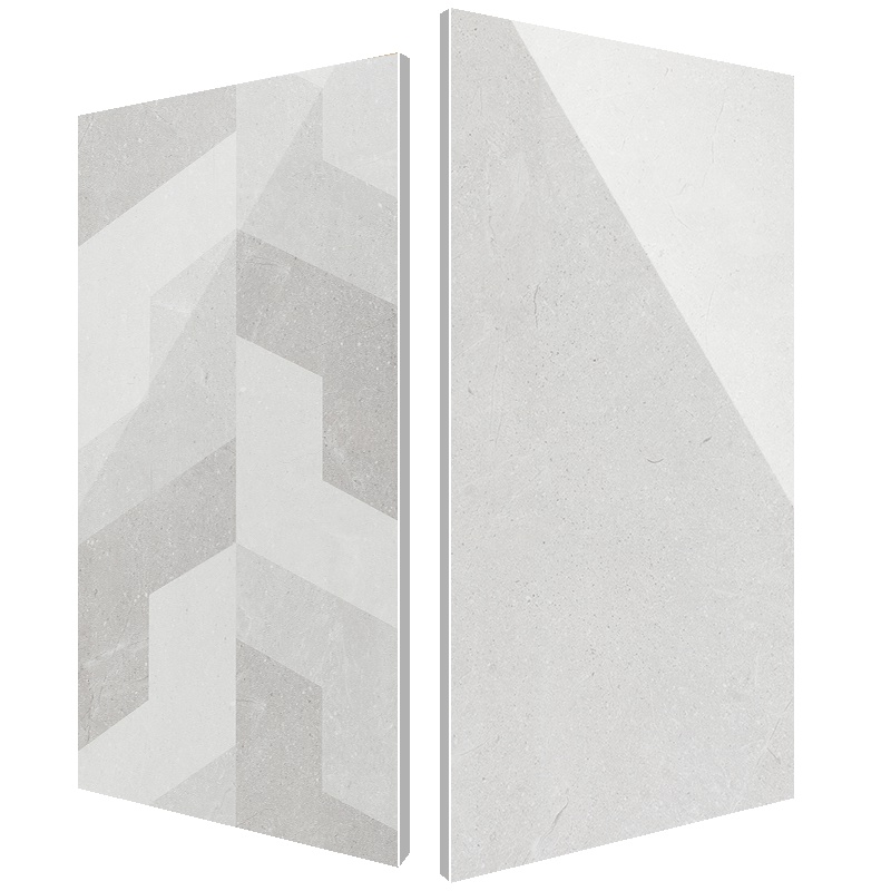 新中源陶瓷厨房墙砖瓷砖300x600北欧灰色卫生间浴室防滑地砖60102