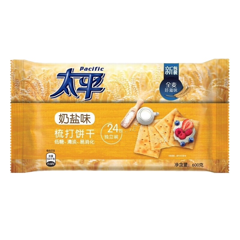 太平梳打奶盐口味600g 饼干