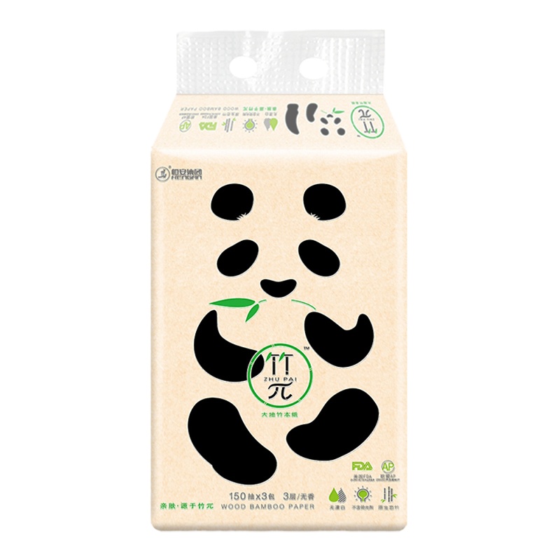 (DT)心相印 ZDT2150 竹π 三层150抽 面巾纸 3包/提(计价单位:提)