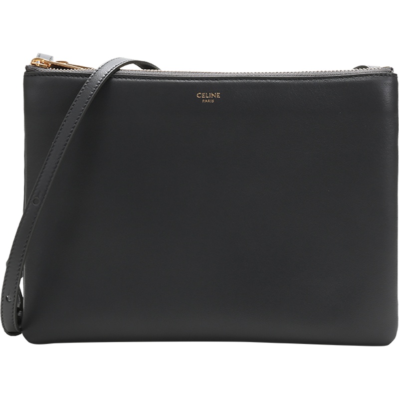 CELINE 赛琳 女款羊皮TRIO大号单肩斜挎包手拿包 192043CAD