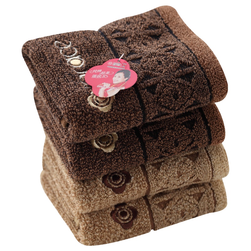 洁丽雅 8122A 纯棉强吸水舒适方巾纯色柔软洗脸巾 40*34 (单位:件)