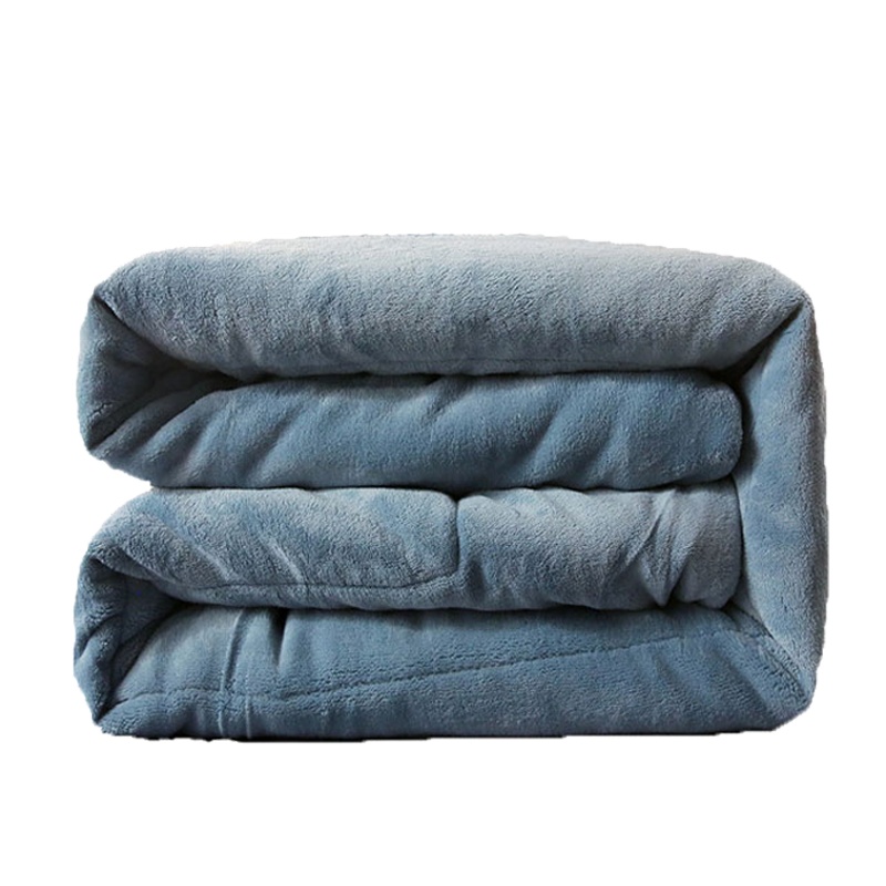 南极人(NanJiren)家纺 A类锦丝绒刺绣毛毯被子学生宿舍床单夏季空调毯办公室午睡毯子家用沙发盖毯