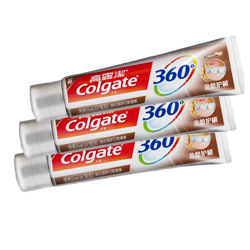高露洁 金参护龈牙膏90g*3支 呵护牙龈增强牙龈抵抗力清新口气