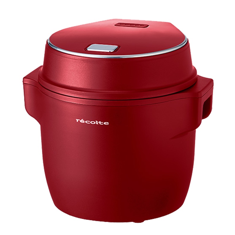 日本丽克特(recolte)电饭煲小型1一2人陶瓷最单人家用迷你煮粥多功能电饭锅（饭煲-复古红）