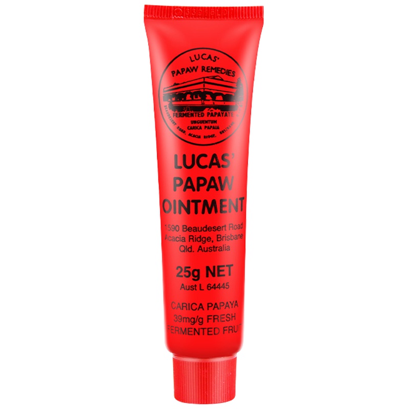 lucas Papaw木瓜膏滋润保湿万用膏护手霜25g/支修护任何肤质适合所有人群 一膏多用 中餐厅舒淇同款 澳洲进口