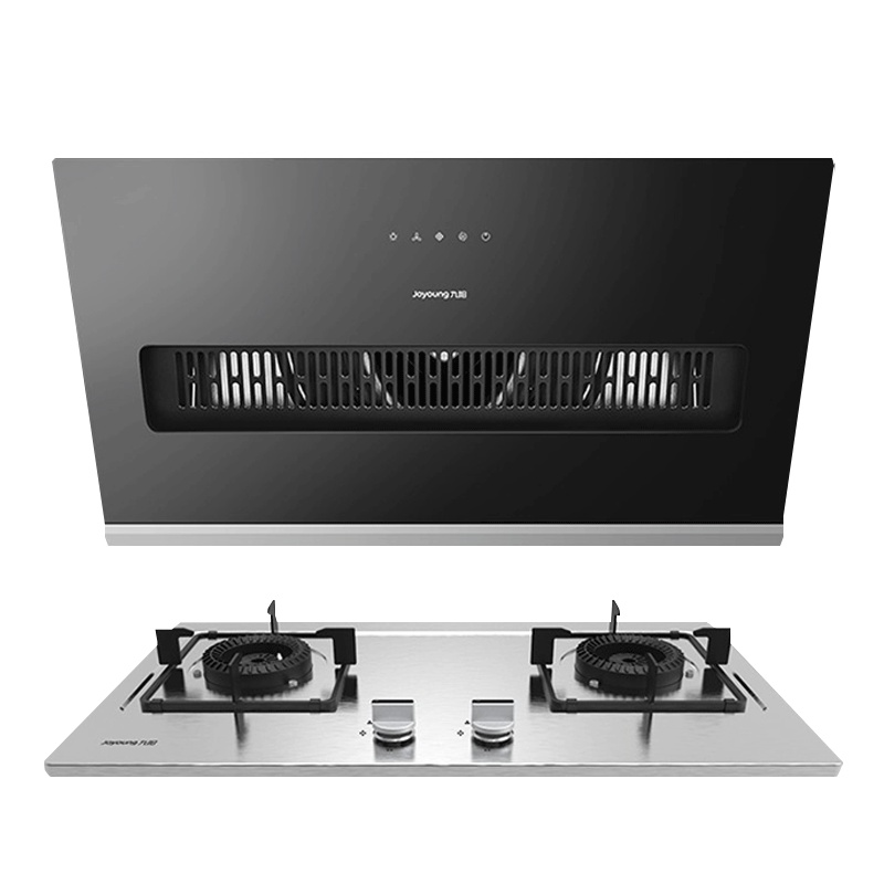 九阳油烟机烟灶套餐20立方抽烟机侧吸式吸油烟机烟机燃气灶家用套装J530+6G211E天然气