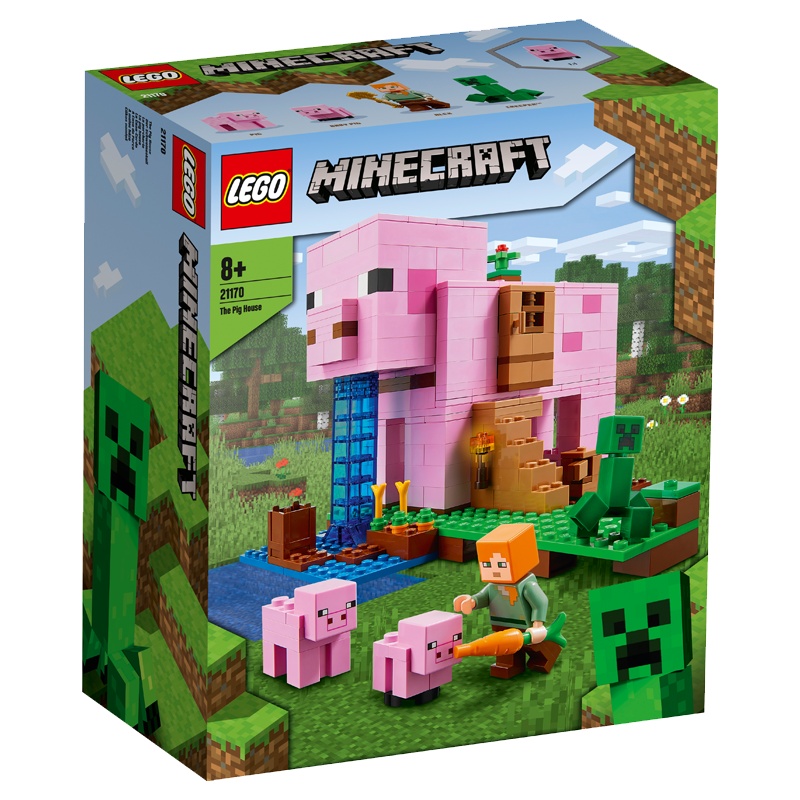 LEGO乐高 我的世界系列 猪猪房屋21170益智玩具拼插积木8岁+粉丝收藏生日新年礼物