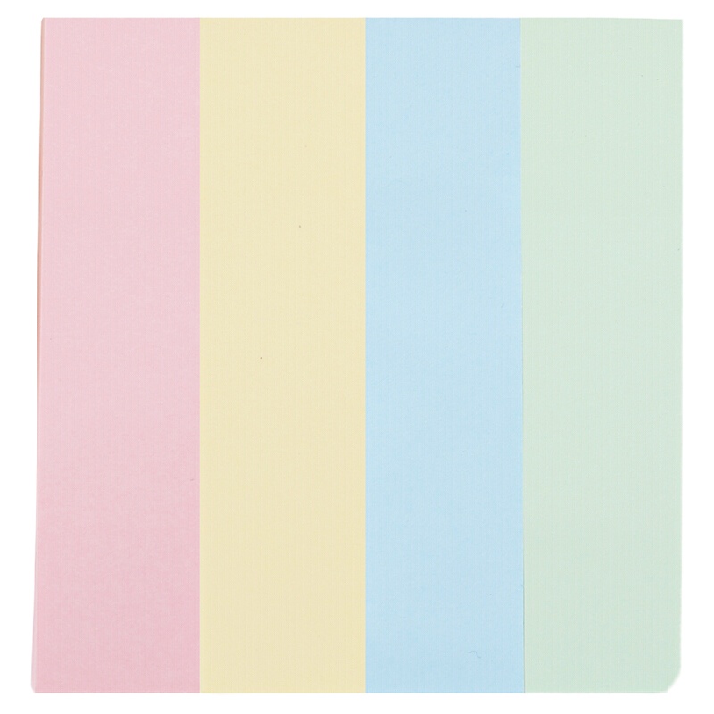 得力 百事贴便签纸彩色便签纸 4色带粘(颜色随机)76*19mm 50包 7730