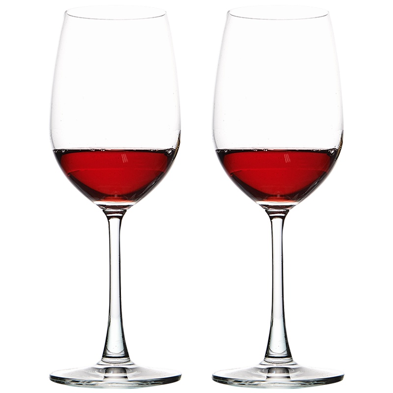 Ocean进口无铅玻璃冷切口红酒杯葡萄酒杯高脚杯425ML2只