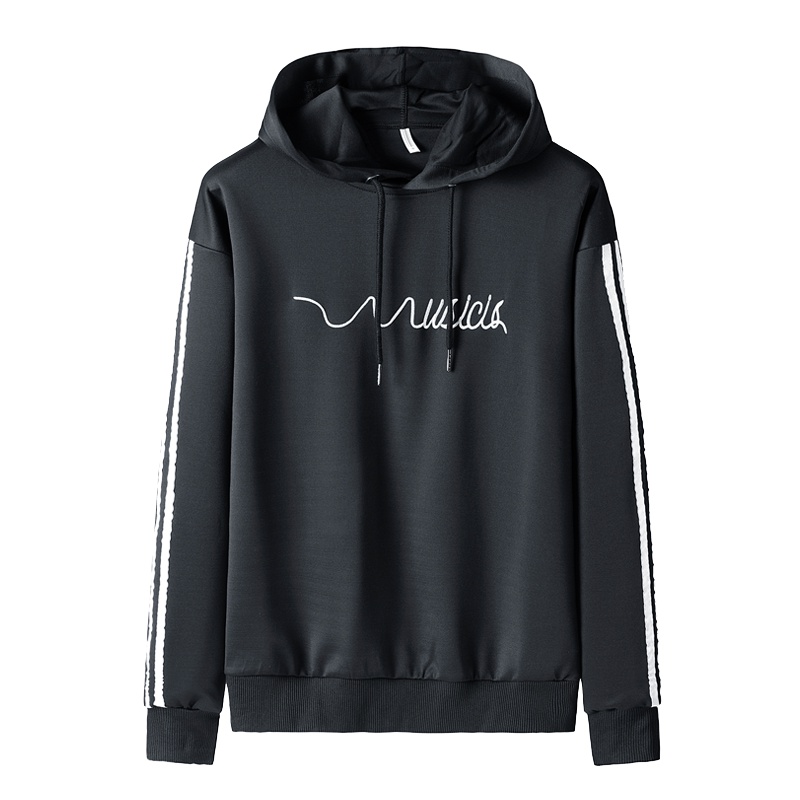 庄吉2019年卫衣男红色韩版潮流男士宽松上衣圆领潮牌秋季长袖T恤男