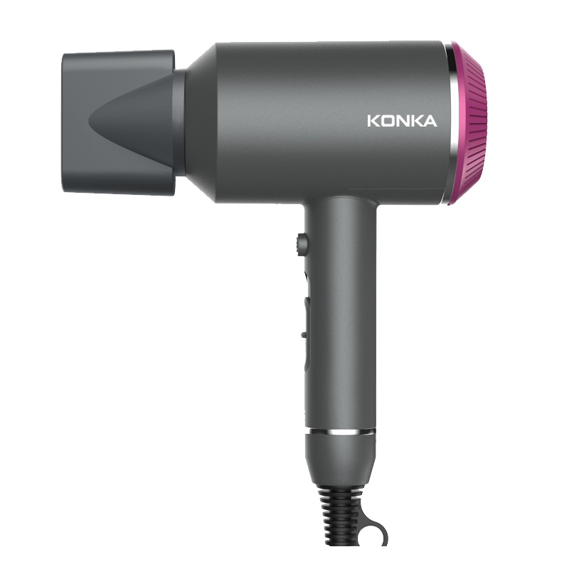康佳(KONKA) 电吹风KG-1601 负离子恒温护发大功率冷热风档位可调吹风机 快速干发小巧便携低噪