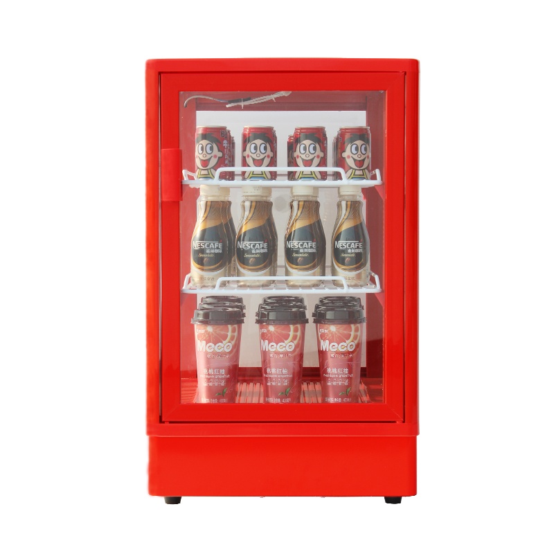 研之博饮料加热柜 酸奶商用热饮机 保温展示柜 超市便利店食品热饮柜 家用小型保温箱42L机械控温 90L红色机械温控