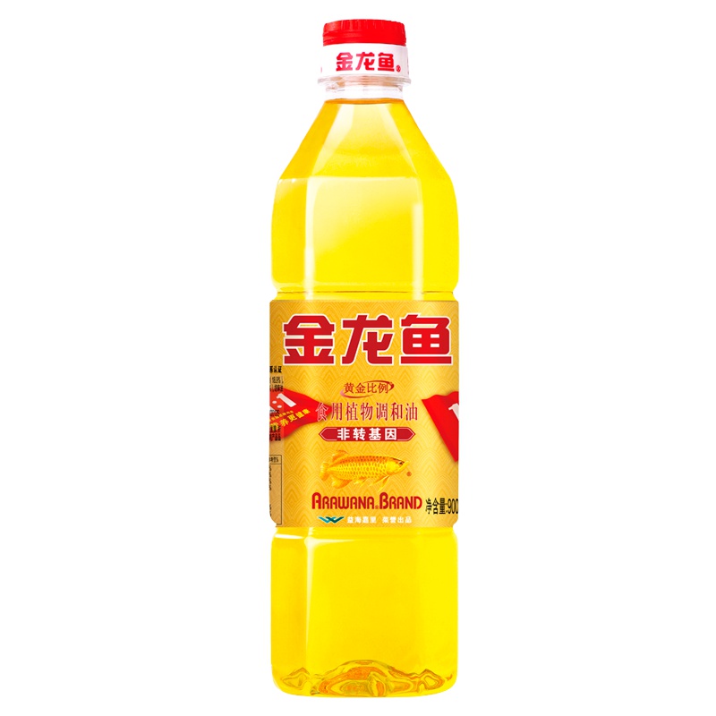 金龙鱼黄金比例食用调和油900ml(非转)食用油