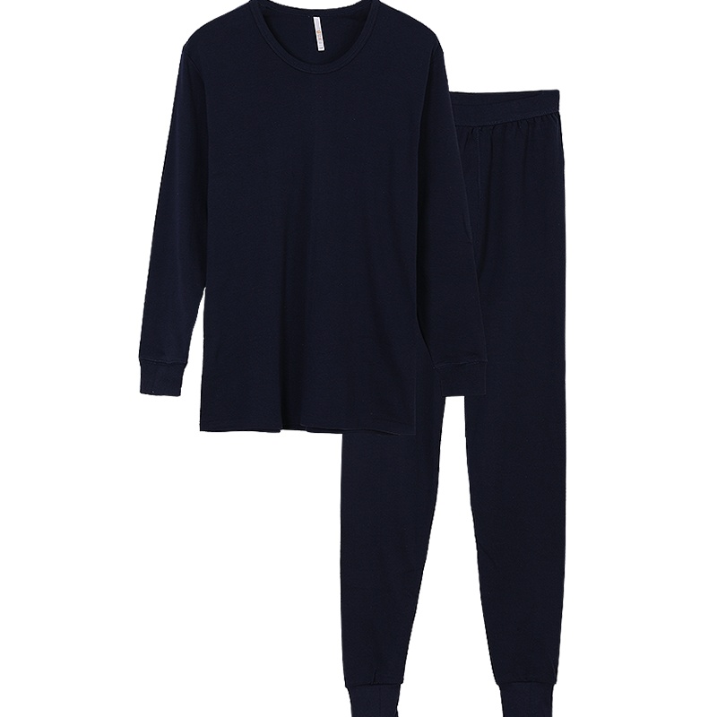 【2020秋季新款】红豆居家情侣普棉秋衣秋裤男女柔软舒适保暖内衣套装