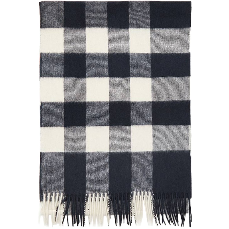BURBERRY 巴宝莉 中性款山羊绒格纹围巾 8015553
