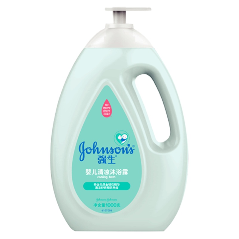 强生婴儿清凉沐浴露 1L+ 强生婴儿牛奶润肤露500克 BMR EC