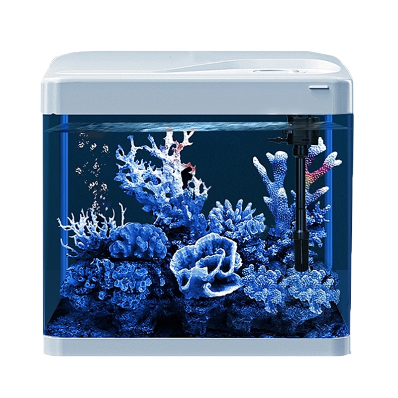 热弯小鱼缸水族箱高清玻璃小型客厅米妮桌面懒人免换水生态过滤金鱼