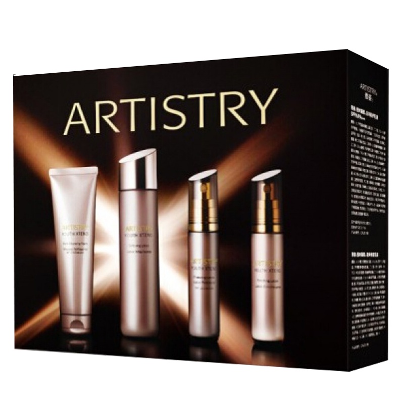 安利雅姿恒时凝颜轻盈套装 洁面乳爽肤水保护乳液滋润乳液护肤品四件套装