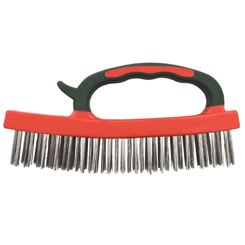 [苏宁自营]勒塔(LETA) 不锈钢工业钢丝刷子170mm 铁丝刷 长柄文玩打磨刷清洁刷除锈去污钢刷工具LT-HA342