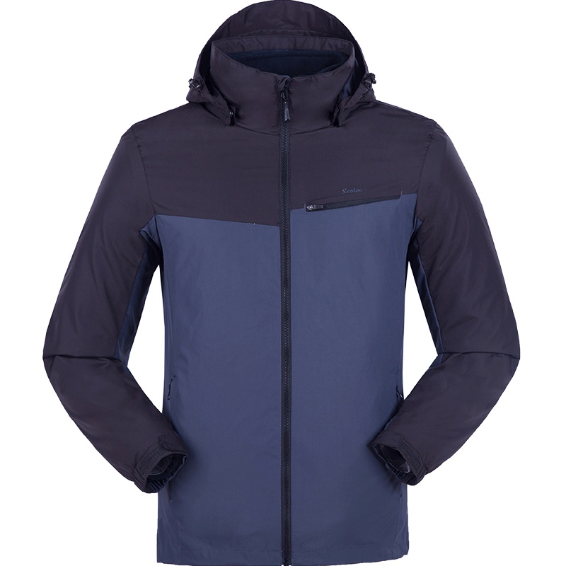 圣弗莱男式两件套风衣秋冬季户外防风透气保暖登山服冲锋衣9142694022