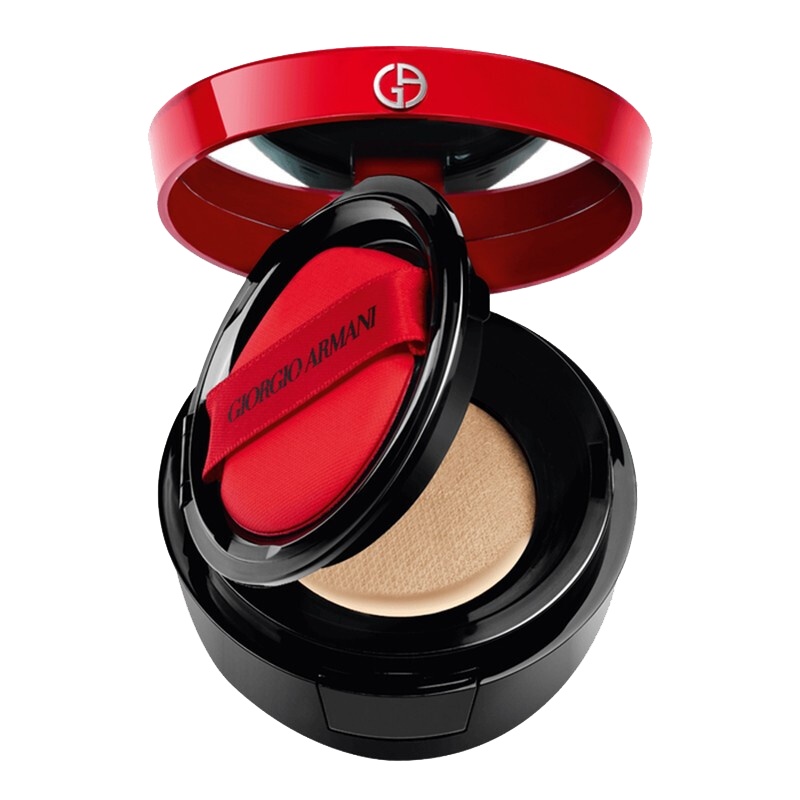 阿玛尼(ARMANI)轻垫精华粉底液 轻薄裸妆 遮瑕防晒 红气垫BB霜 2#象牙白 白皙肤色