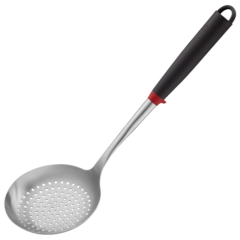 苏泊尔(SUPOR)小红圈系列不粘锅中式铲 不粘锅硅胶铲子护锅铲子煎锅平底锅铲勺 KT04AD10