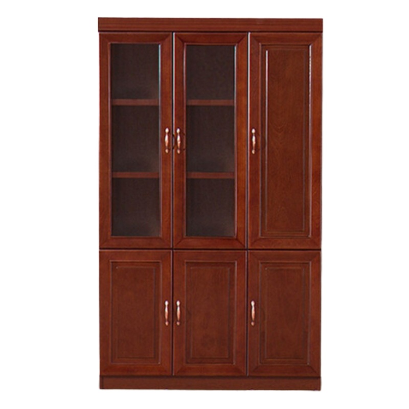 韶优 贴木皮油漆书柜3门 SG-2